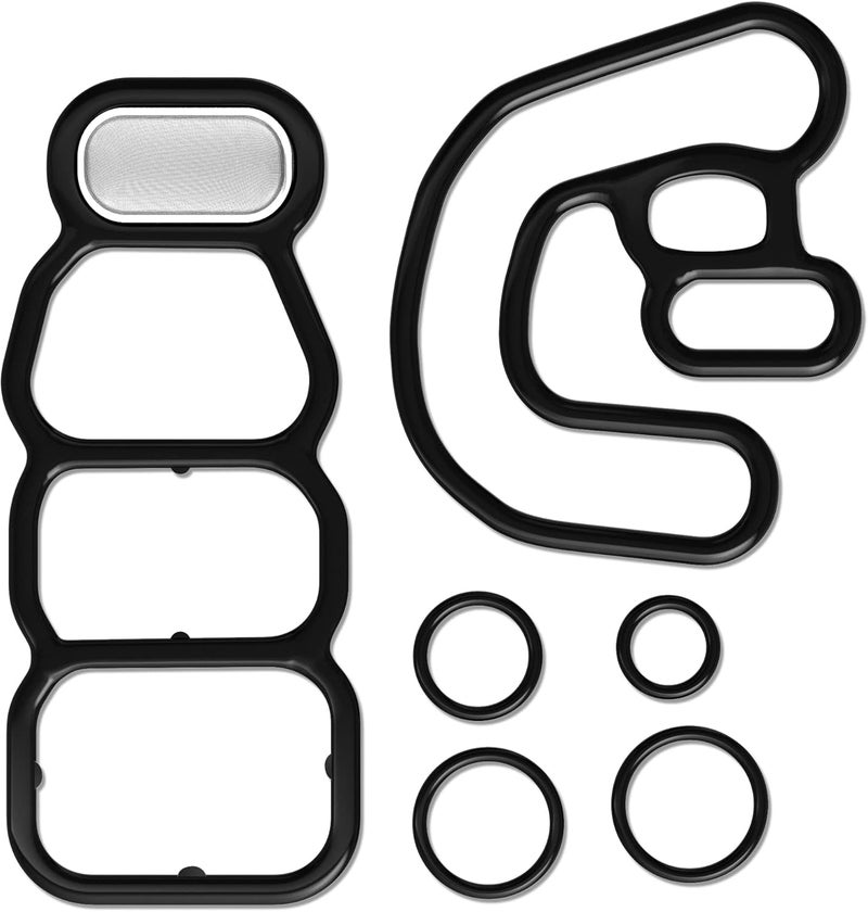 AUTOMAJOR 6pcs Head Cylinder Solenoid Valve Gasket Set Replacement for Honda Accord Odyssey Pilot 2005-2008 - VTEC Solenoid Filter Spool Valve 3.0L 3.5L 15810-RKB-J01 (15826-RDV-J01) by - Image 1